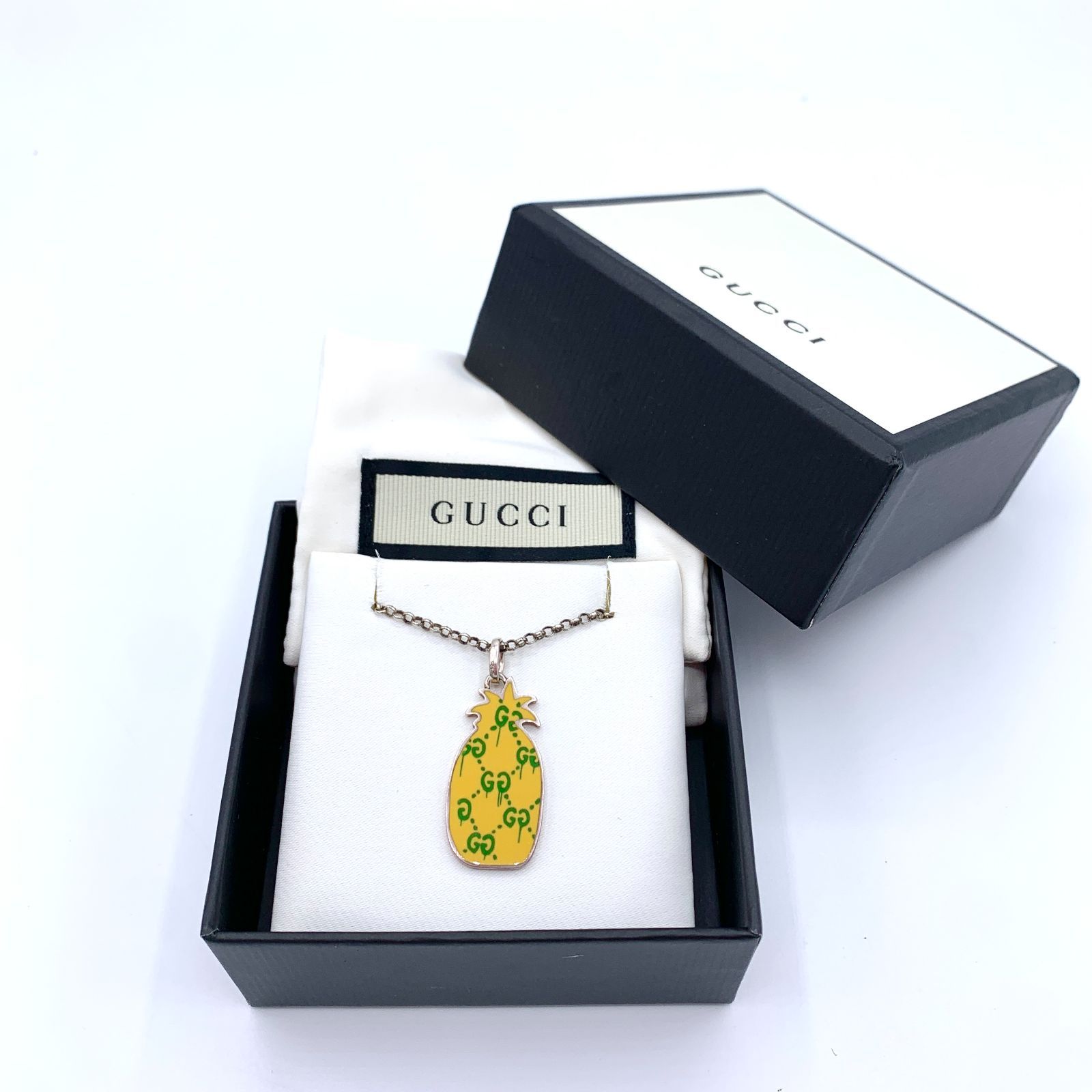 新品未使用】 GUCCI グッチ ネックレス パイナップル シルバー 【公式