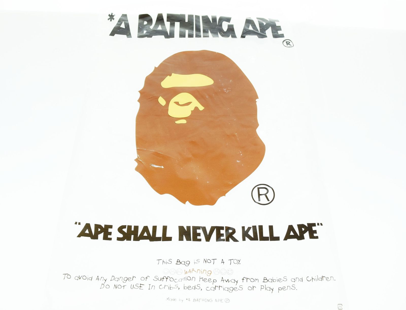 アベイシングエイプ A BATHING APE ビッグ 猿顔プリント 半袖