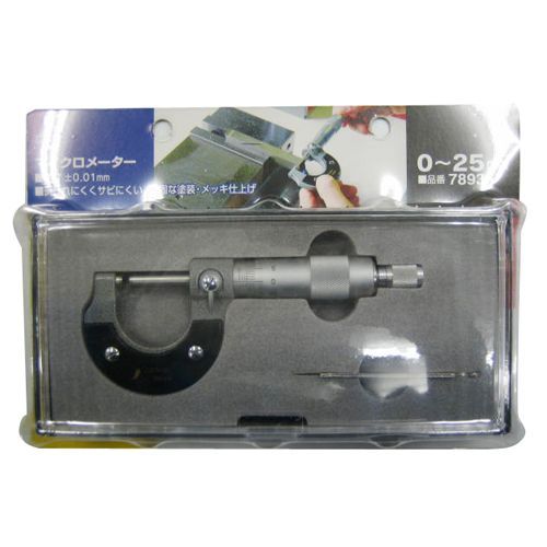 BFJ1029035 マイクロメーター0～25mm シンワ 78935 シャープな目盛で読み取りやすいです。物の厚さを測定用。 BFJ1029035
