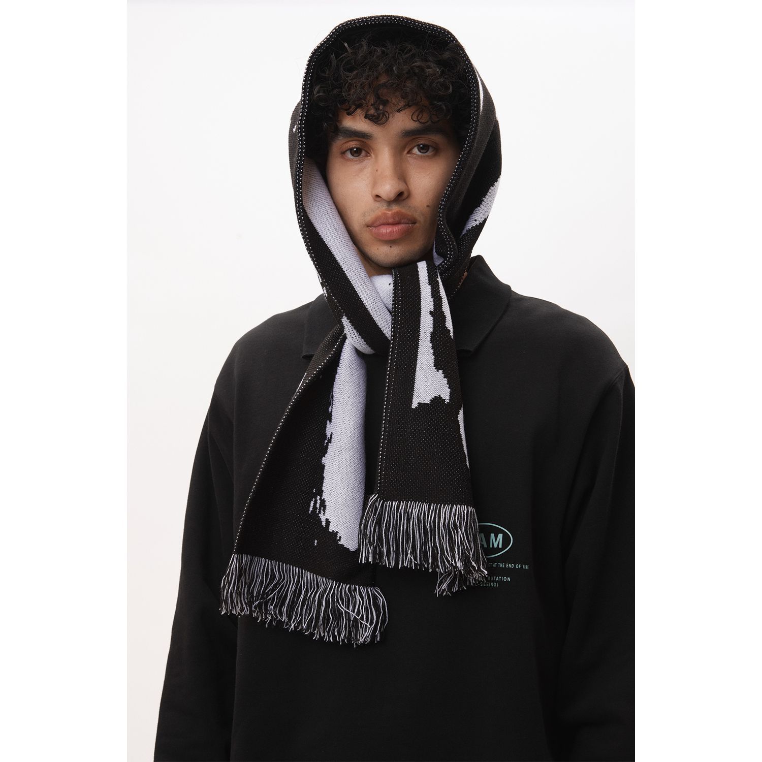 P.A.M. / PERKS AND MINI | TEAM SANDBAR SCARF (BLACK/WHITE) PAM