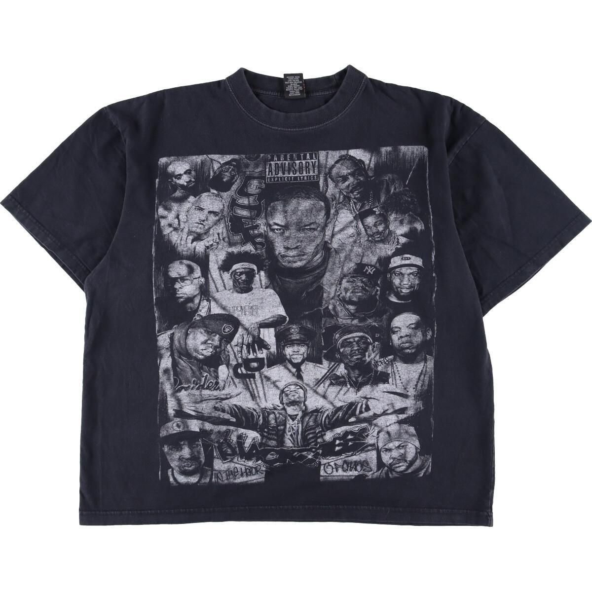 古着 iCEDOUT PARENTAL ADVISORY ラップ バンドTシャツ バンT メンズXL