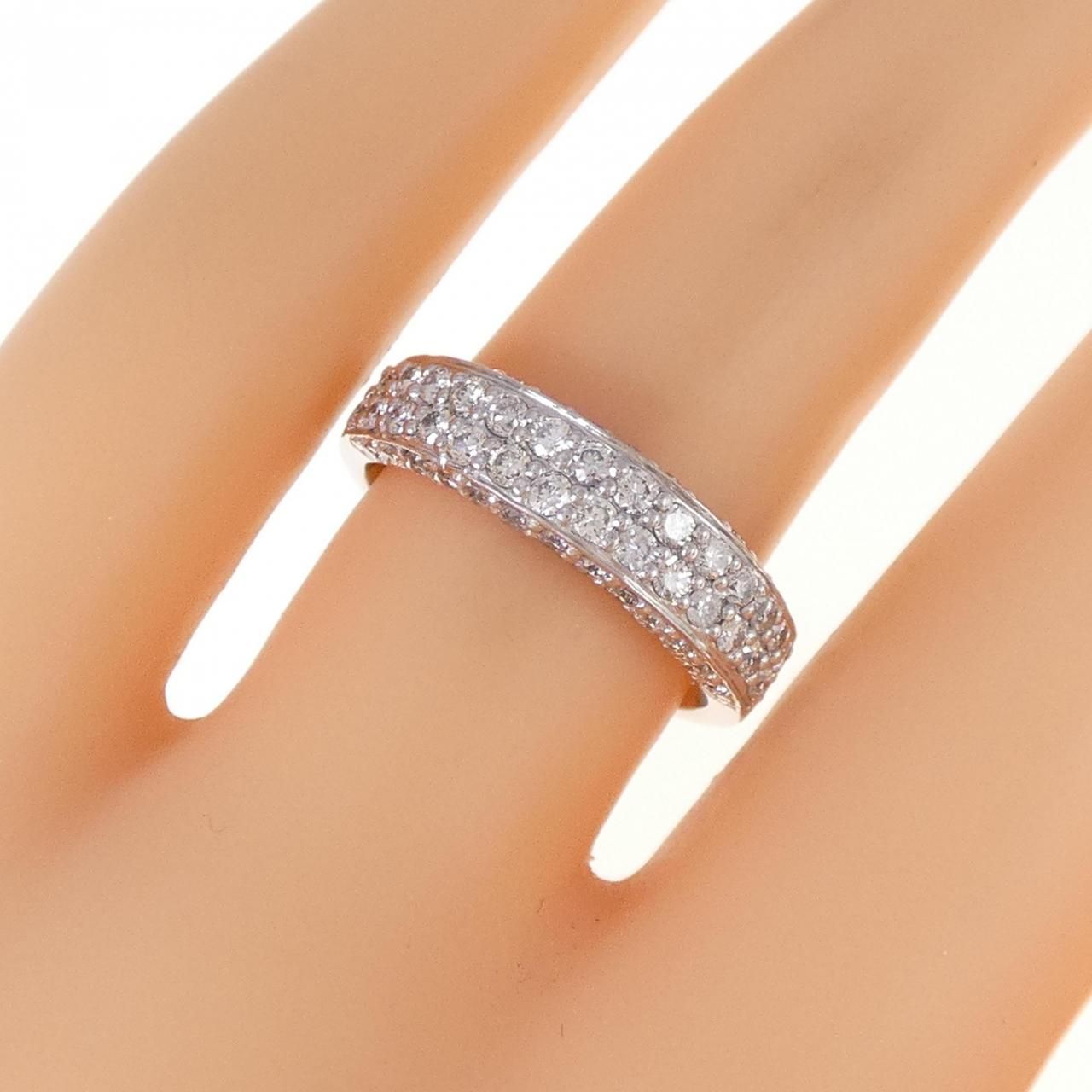 GSTV K18 ダイヤモンド リング 0.70ct 0.50ct