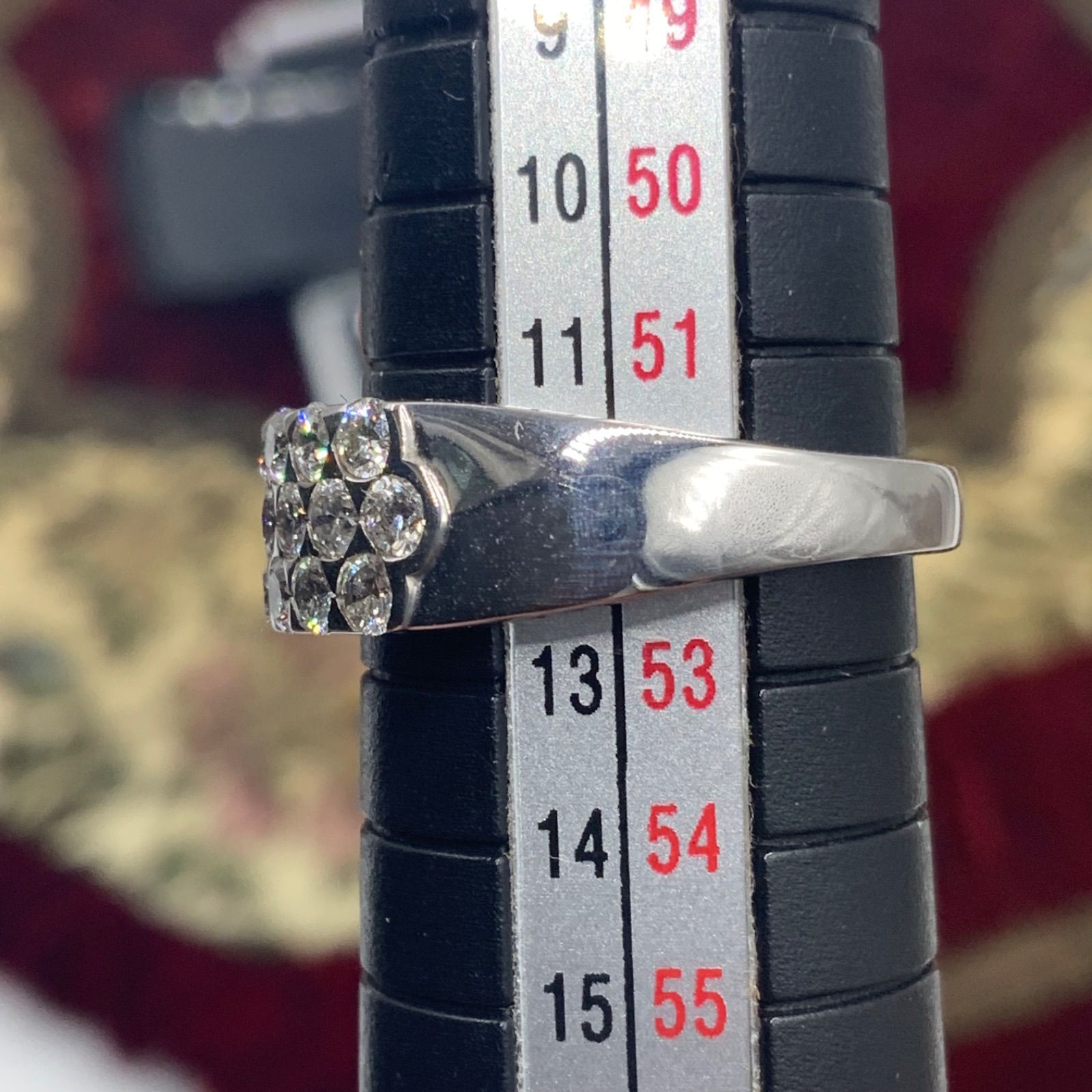 パヴェダイヤ リング K18WG ダイヤモンド 1.5ct 約12号 7g - メルカリ