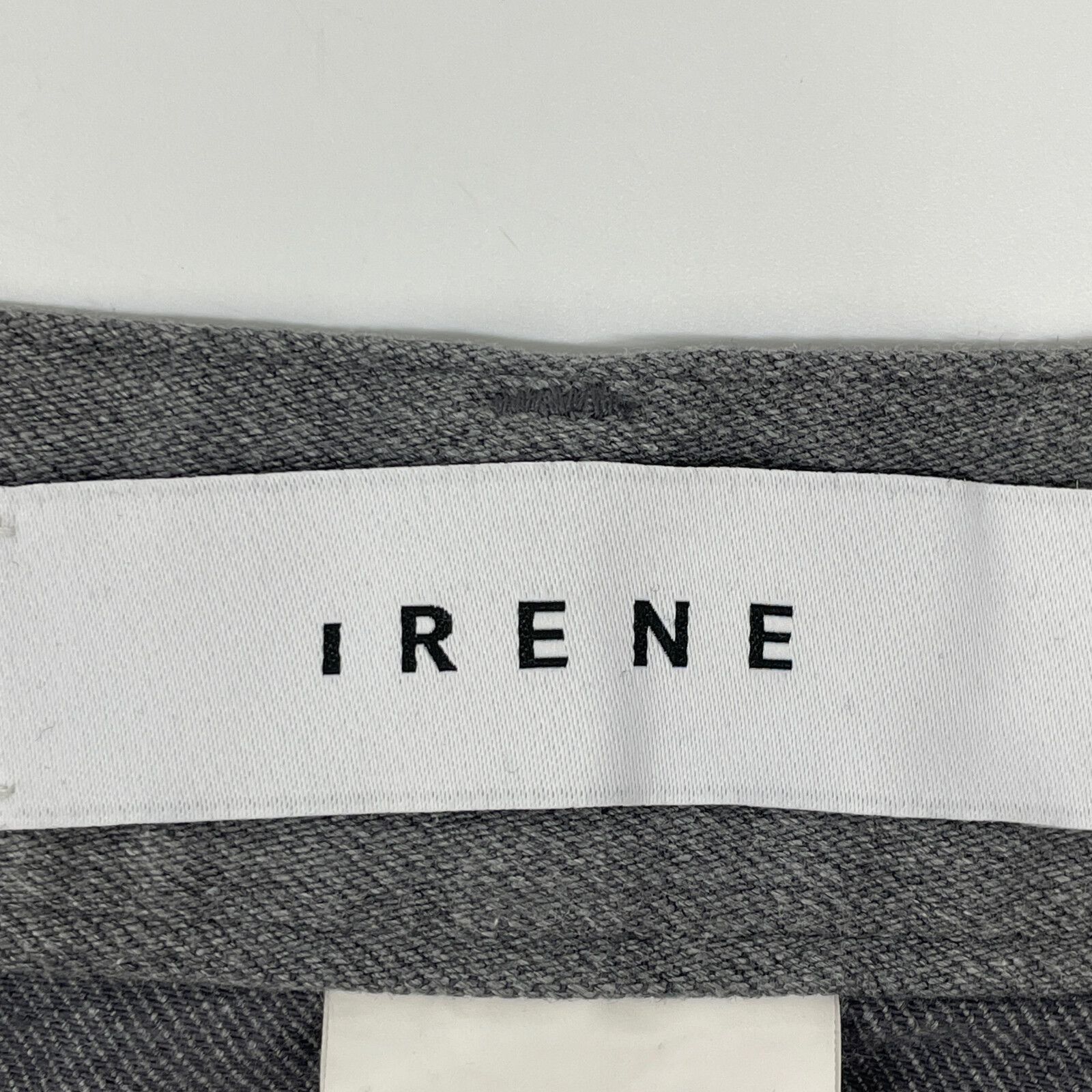 IRENE アイレネ 24年製 26S87003 ｸﾞﾚｰ Droopits Belt Denim Skirt 36  