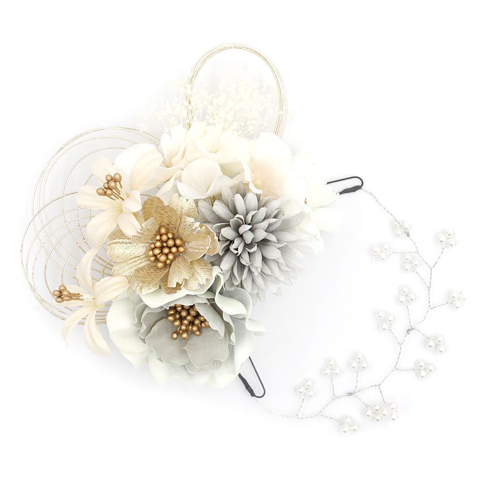 仏花 お供え花 初盆 造花 白百合 白胡蝶蘭アレンジ 仏花 花束