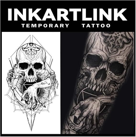 在庫処分】INKARTLINK タトゥーシール ジャグアタトゥー 2枚セット 2