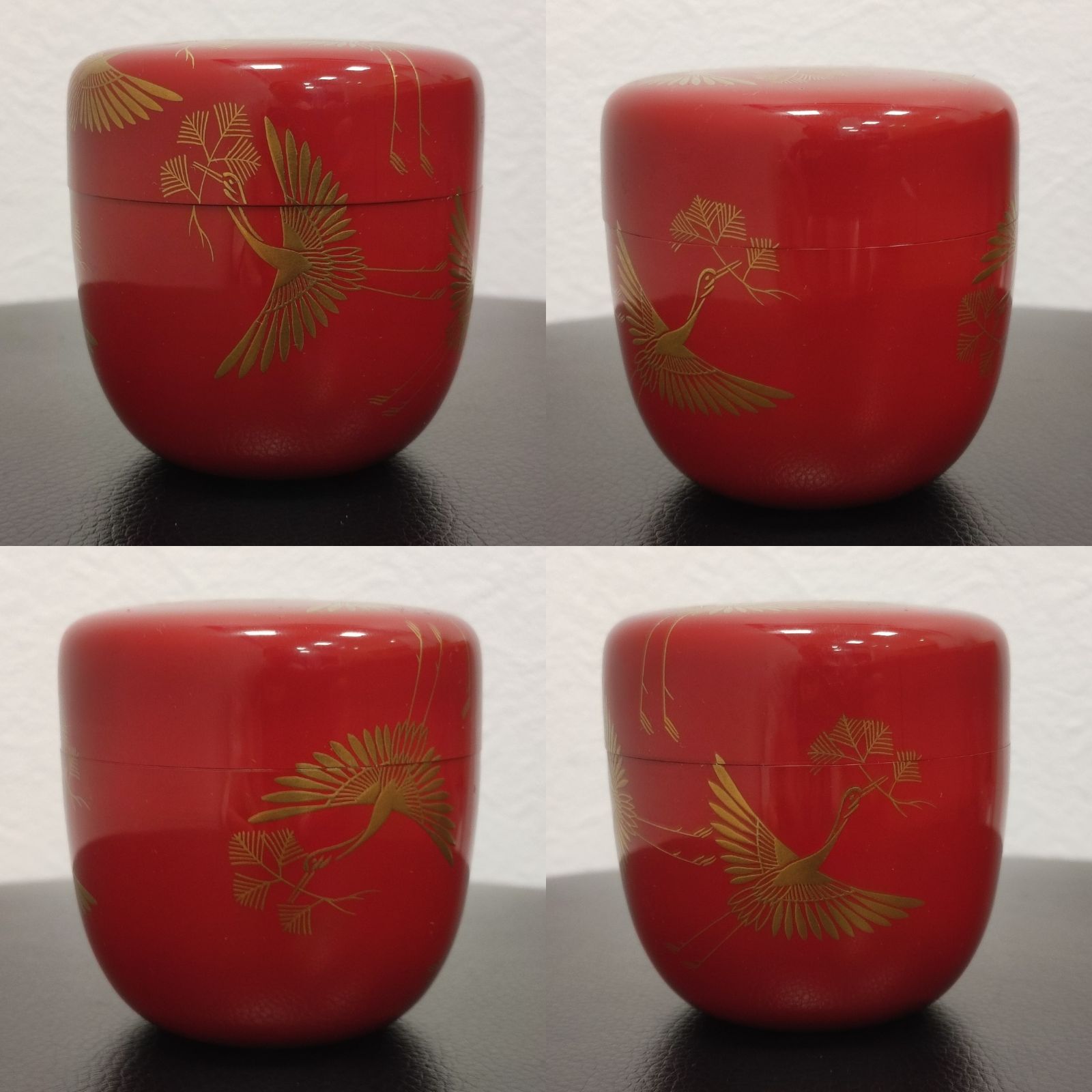 佐々木麗峰作 棗 松喰鶴 共箱付 金蒔絵 茶道具 漆芸 - メルカリ