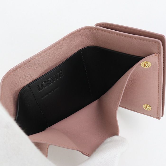 LOEWE ロエベ 三つ折り ウォレット アナグラム 三折財布 カーフ