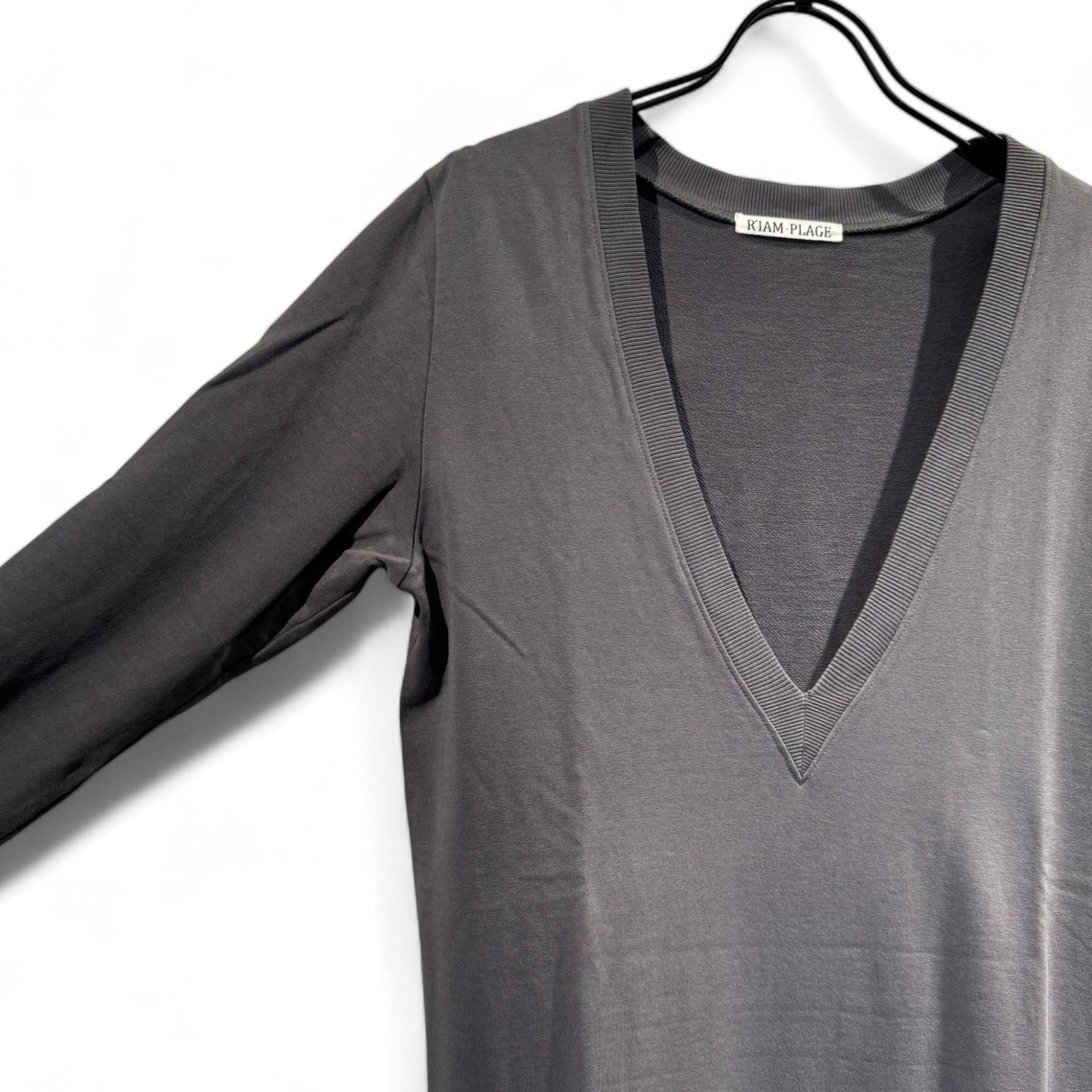 R'IAM Plage (リアムプラージュ) 【R'IAM】DEEP Vneck ワンピース