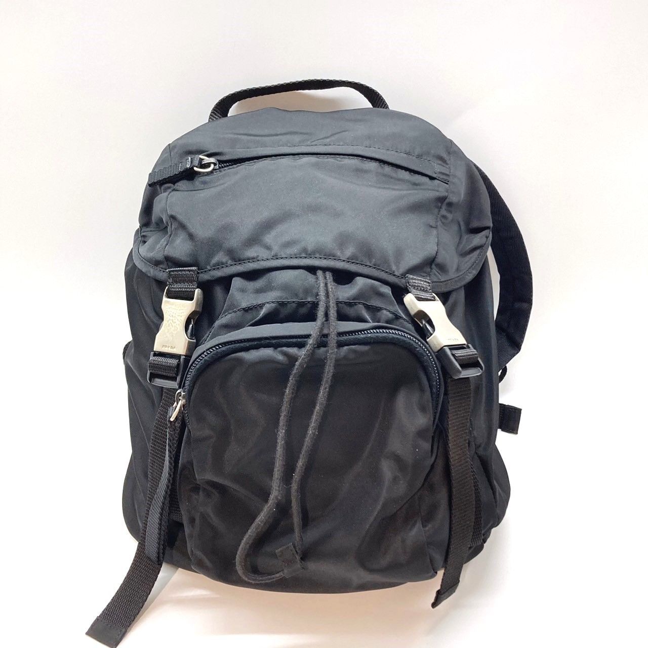 【✨美品✨】 プラダ 三角ロゴ ナイロン バックパック ブラック 楽天市場】【超美品】 プラダ バックパック ナイロン ブラック