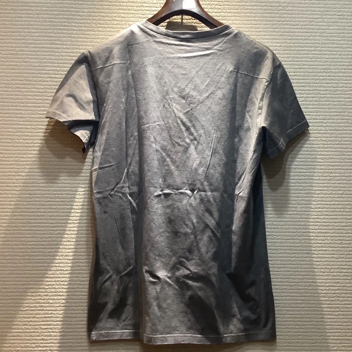 ディオールオム Dior Homme BEE刺繍 Vネック Tシャツ 半袖 【M】グレー