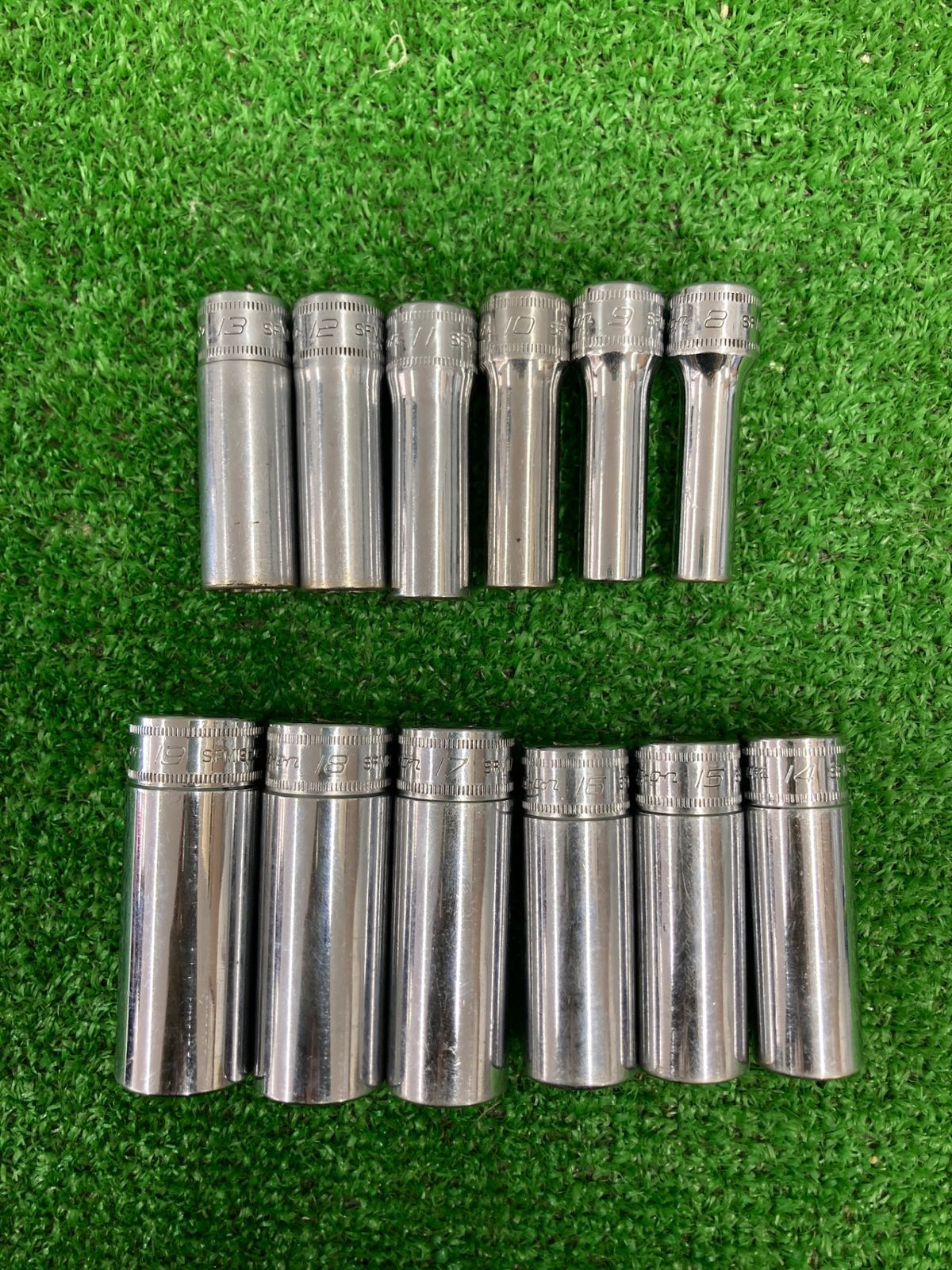 品 0922 Snap on 3 8ディープソケット SFM 8 19 12 pcs