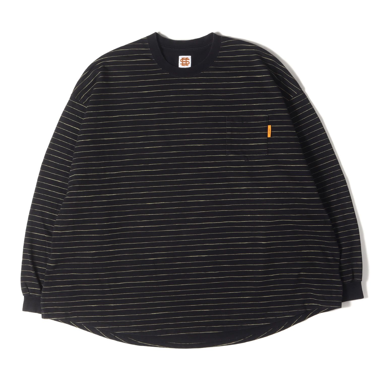 seesee ロンT ボーダー SEESEE シーシー Tシャツ ブラック 黒 サイズ:L | ボーダー