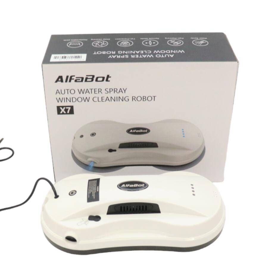 AlfaBot X7 窓拭きロボット 窓掃除ロボット 自動スプレー付き窓拭き
