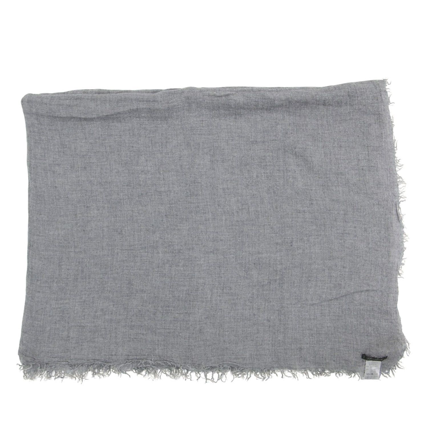 美品 Faliero Sarti ファリエロサルティ ストール 大判 ウール グレー 