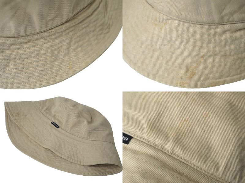 BALENCIAGA バレンシアガ ロゴ デニム バケットハット サイズM