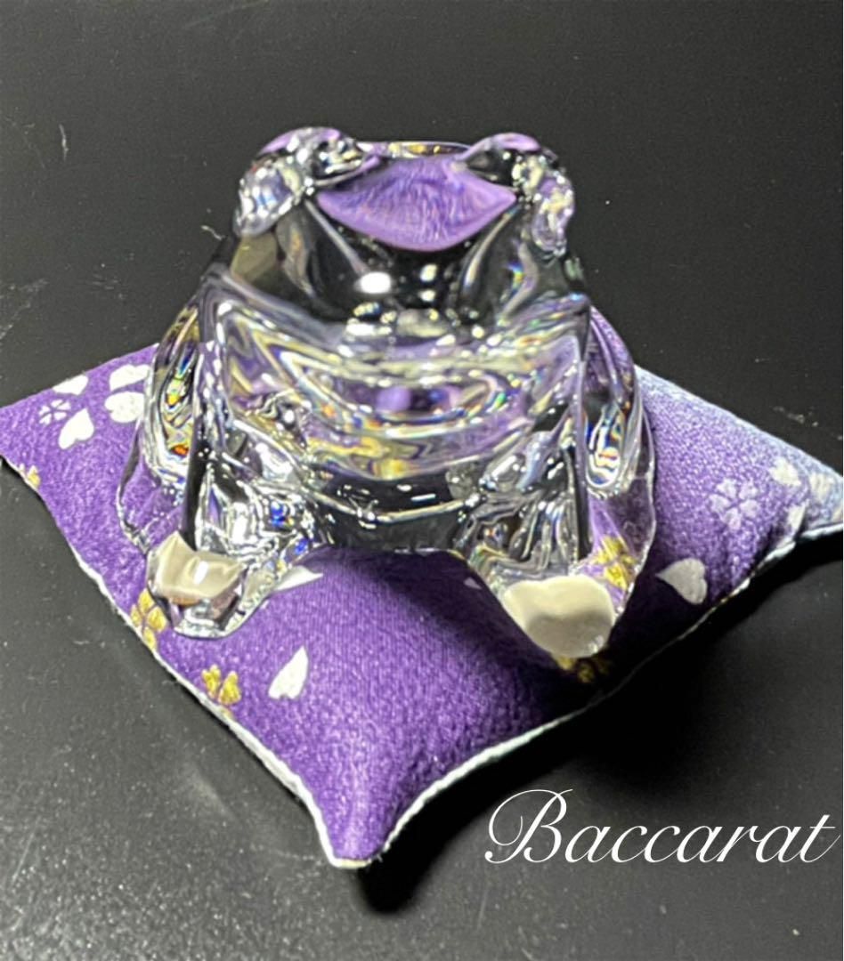 超美品】バカラ Baccarat カエル 置物 ペーパーウェイト #8 - メルカリ 