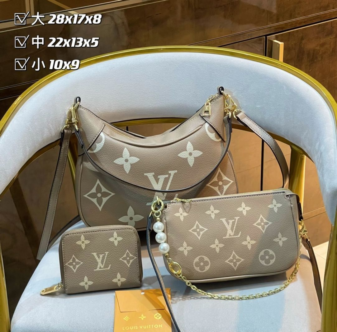 美品★LOUIS VUITTON ルイヴィトン ショルダーバッグ ハンドバッグ  財布  3点セット