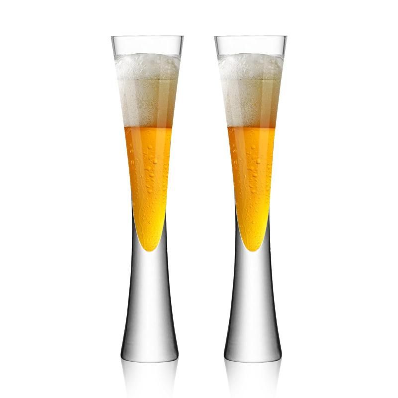Absdefen シャンパングラス シャンパンフルート champagne tower glass set 2個セット 手吹き お洒落 クリスタル 容量150ml おしゃれ ゴブレット スパークリング