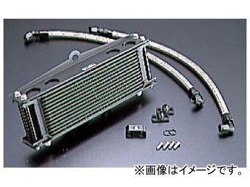 2輪 アクティブ セトラブ・アールズ ストレートオイルクーラーキット ＃6 9インチ10段 ブラック 14057810B JAN：4538792012100 カワサキ ゼファー400/χ