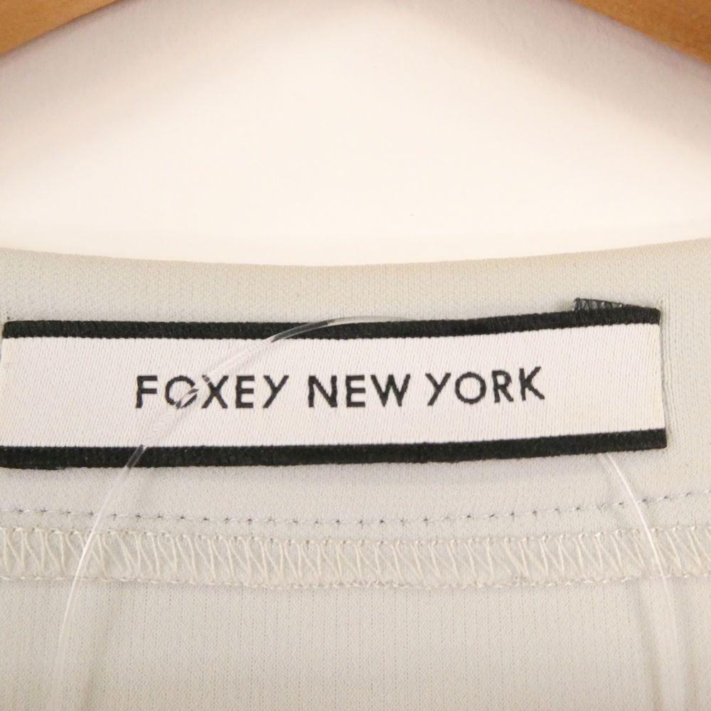FOXEY NEW YORK フォクシー 34100 ノーカラージャケット 38 S