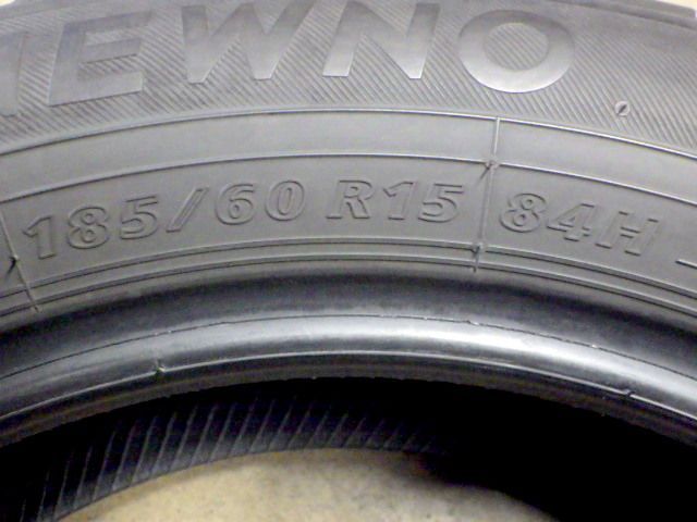 今がチャンス！ K273 送料無料◆2025年製造 約8.5部山◆BS NEWNO◆185|60R15◆2本 お財布に優しい