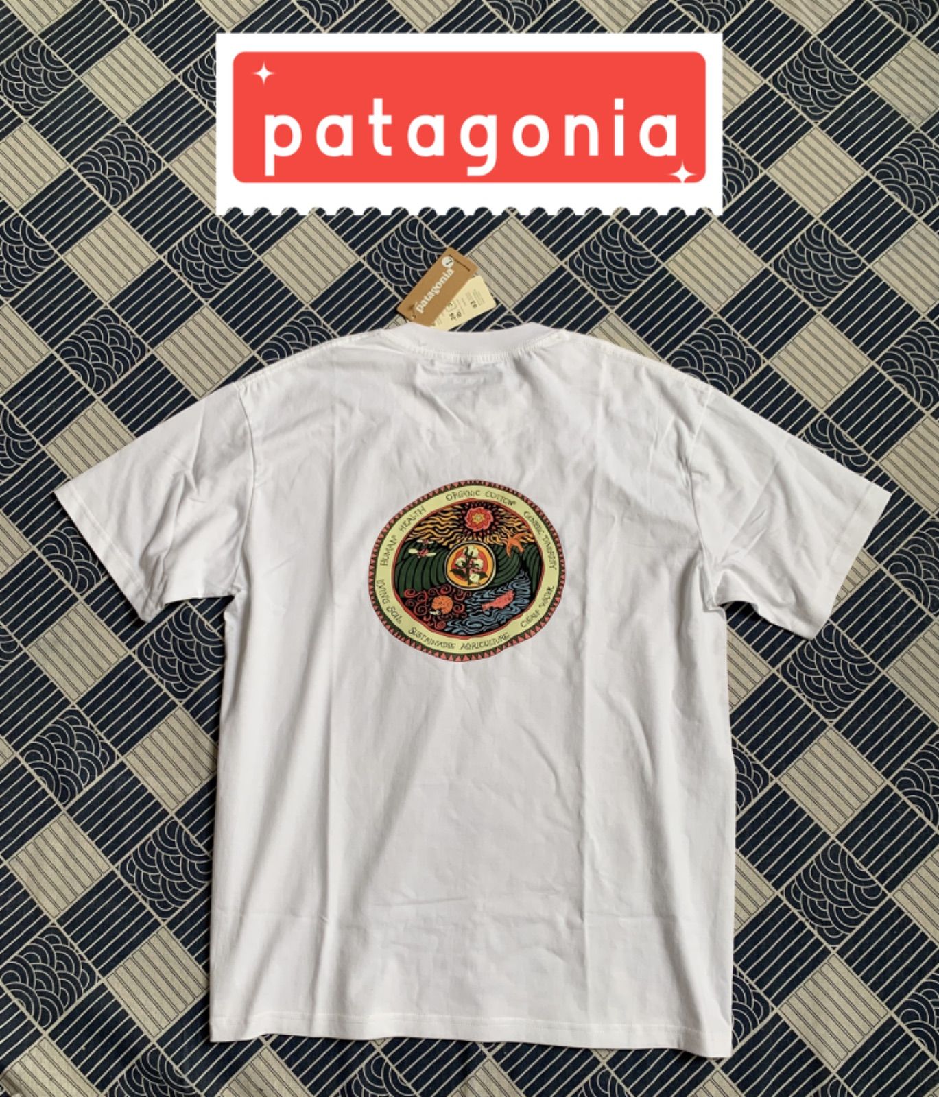 patagonia半袖夏Tシャツ  ヴィンテージプリント