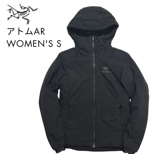 アークテリクス アトムAR women s S 黒 コアロフト ナイロン マウンテンパーカー