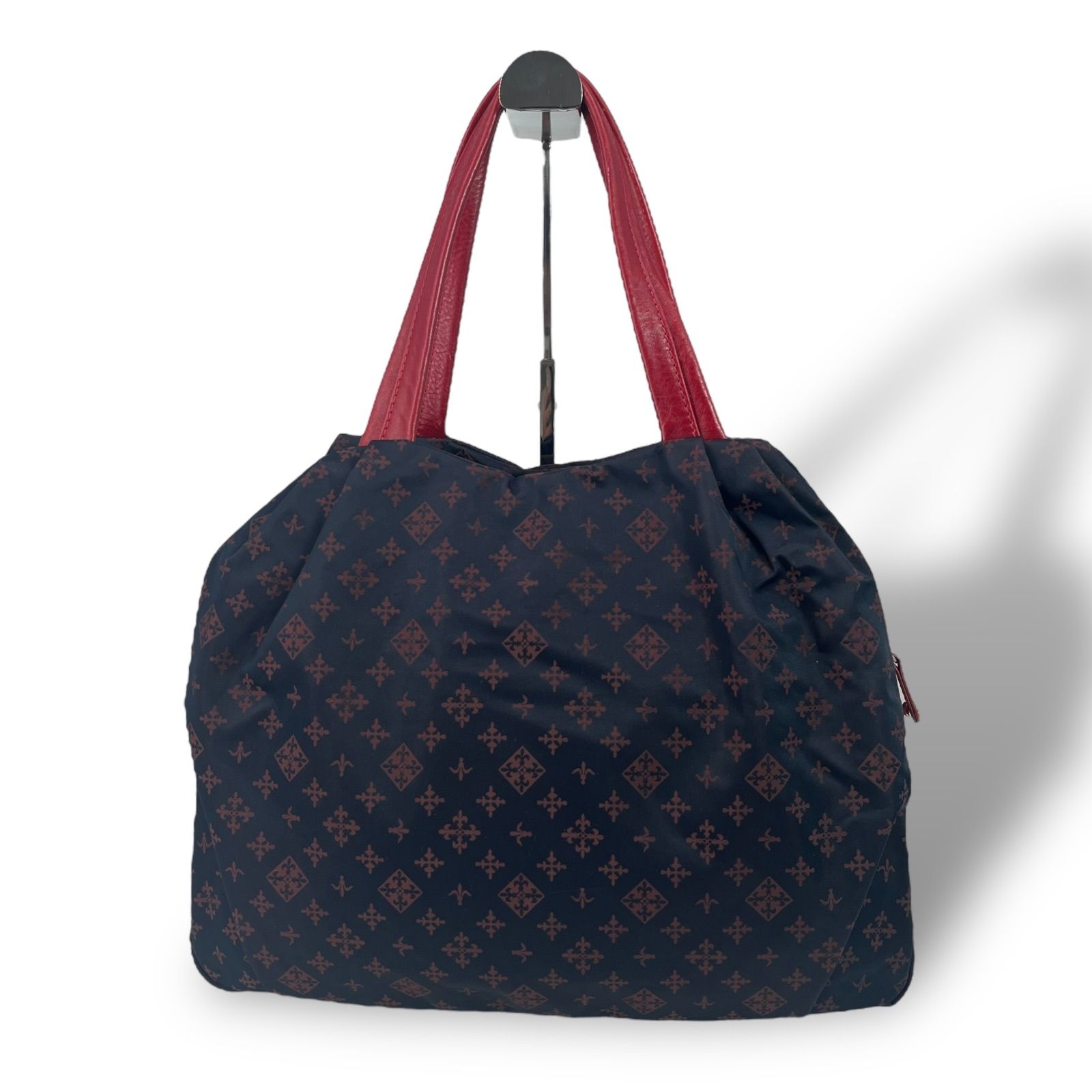 極美品】russet ラシット トートバッグ レディース ナイロン ネイビー