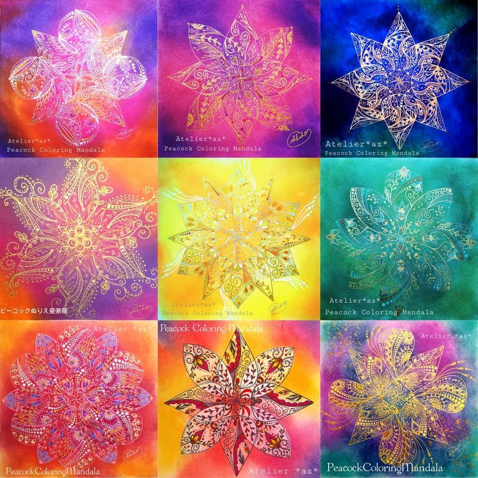 ぽんっと置くだけ型 曼荼羅アート