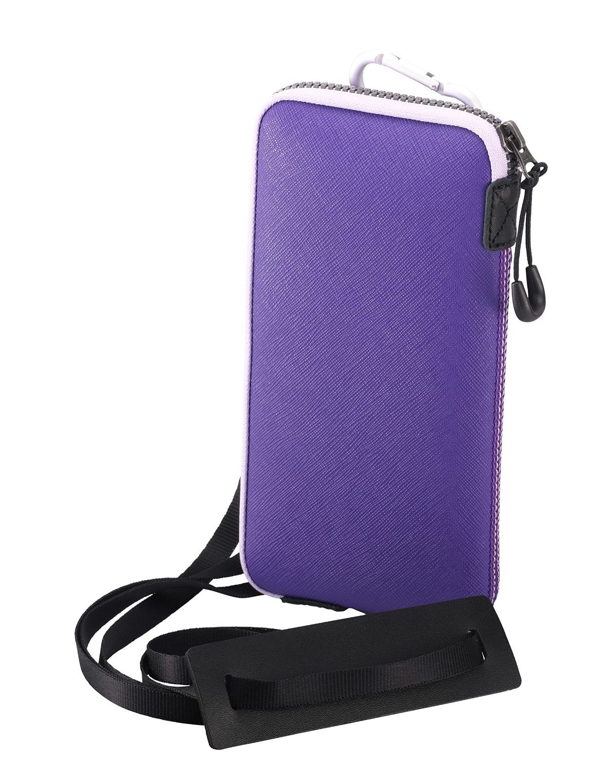 【人気商品】OneJoy 携帯電話ケース サイズ M、クロスボディ携帯電話ケース、ネオプレン携帯電話ケース パープル 005 ショルダー ストラップ付きまたはベルト用 160 x 80 x 12 mm