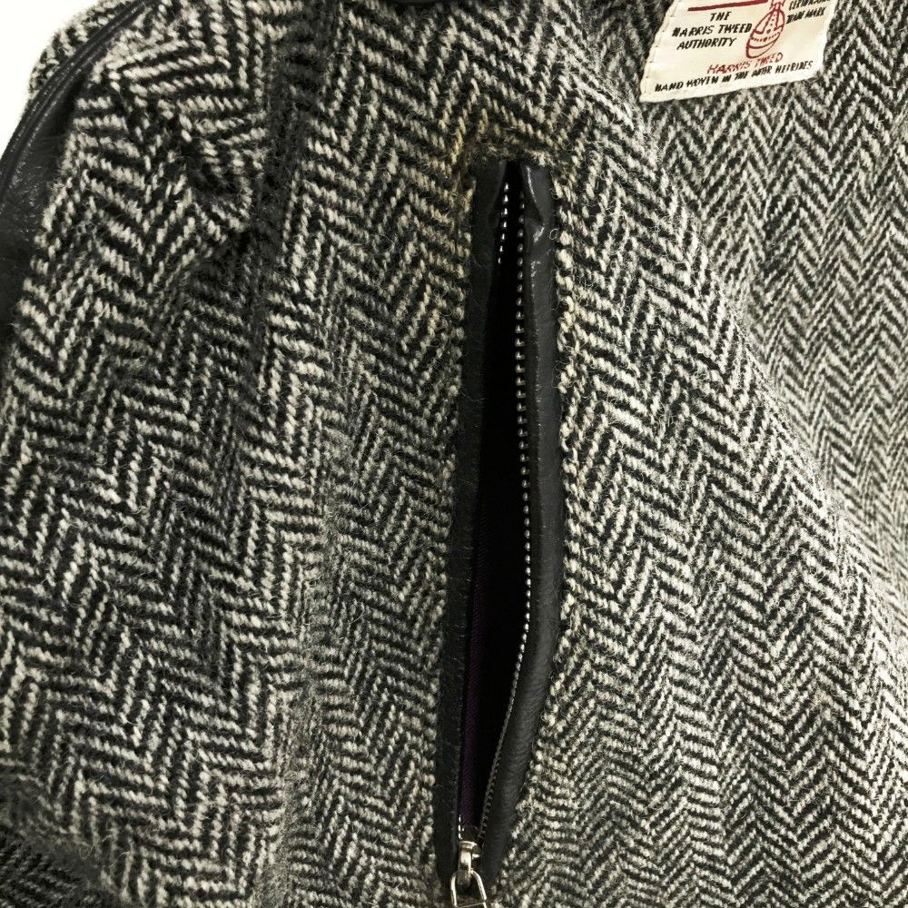 MUTA ムータ ×Harris Tweed 8 ハンドバッグ ヘリンボーン グレー系  [240101453129] ゴルフウェア ストスト MUTA ムータ ×Harris Tweed 8 ハンドバッグ ヘリンボーン グレー