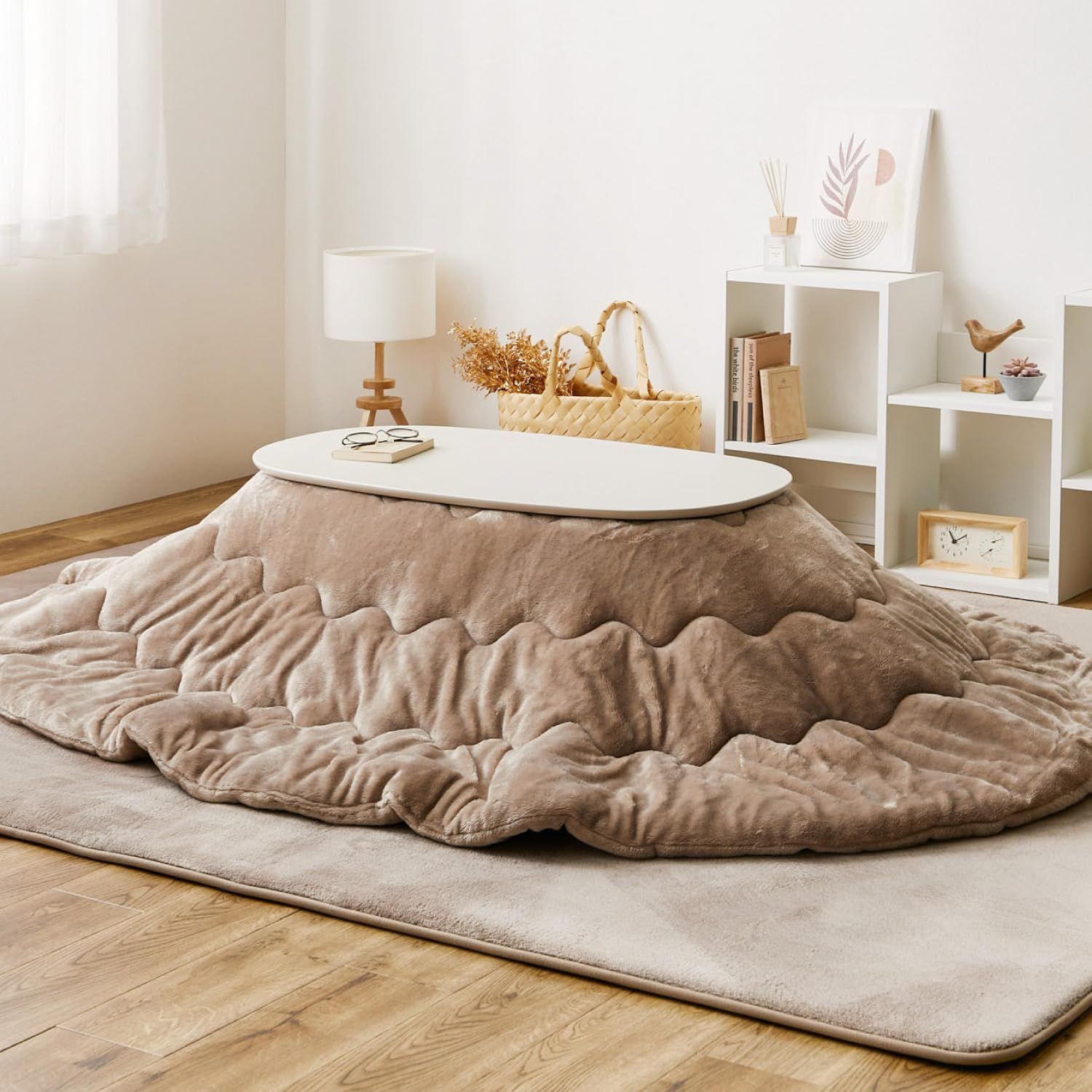 VINTAGE - 花 蝶々 マルチカバー ソファーカバー ビンテージラグ