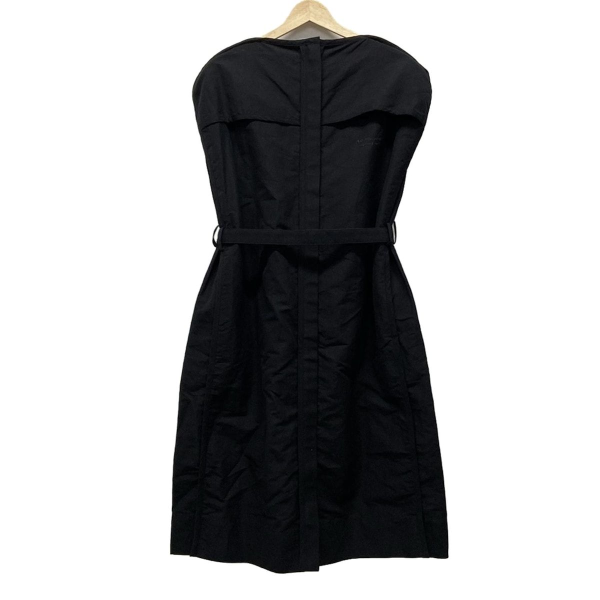 beautifulpeople ビューティフルピープル ワンピース サイズ34 S レディース - 黒 半袖 ひざ丈 コットン リネン