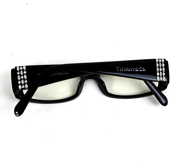 ティファニー メガネ 眼鏡 サングラス めがね TIFFANY 美品 ブラック