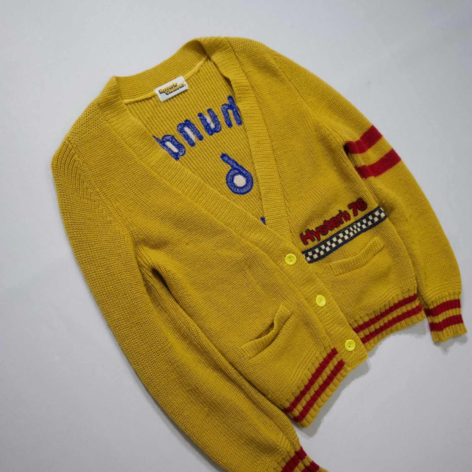 90s Hysteric Glamour 666 Design Cotton Knit Cardigan 90年代