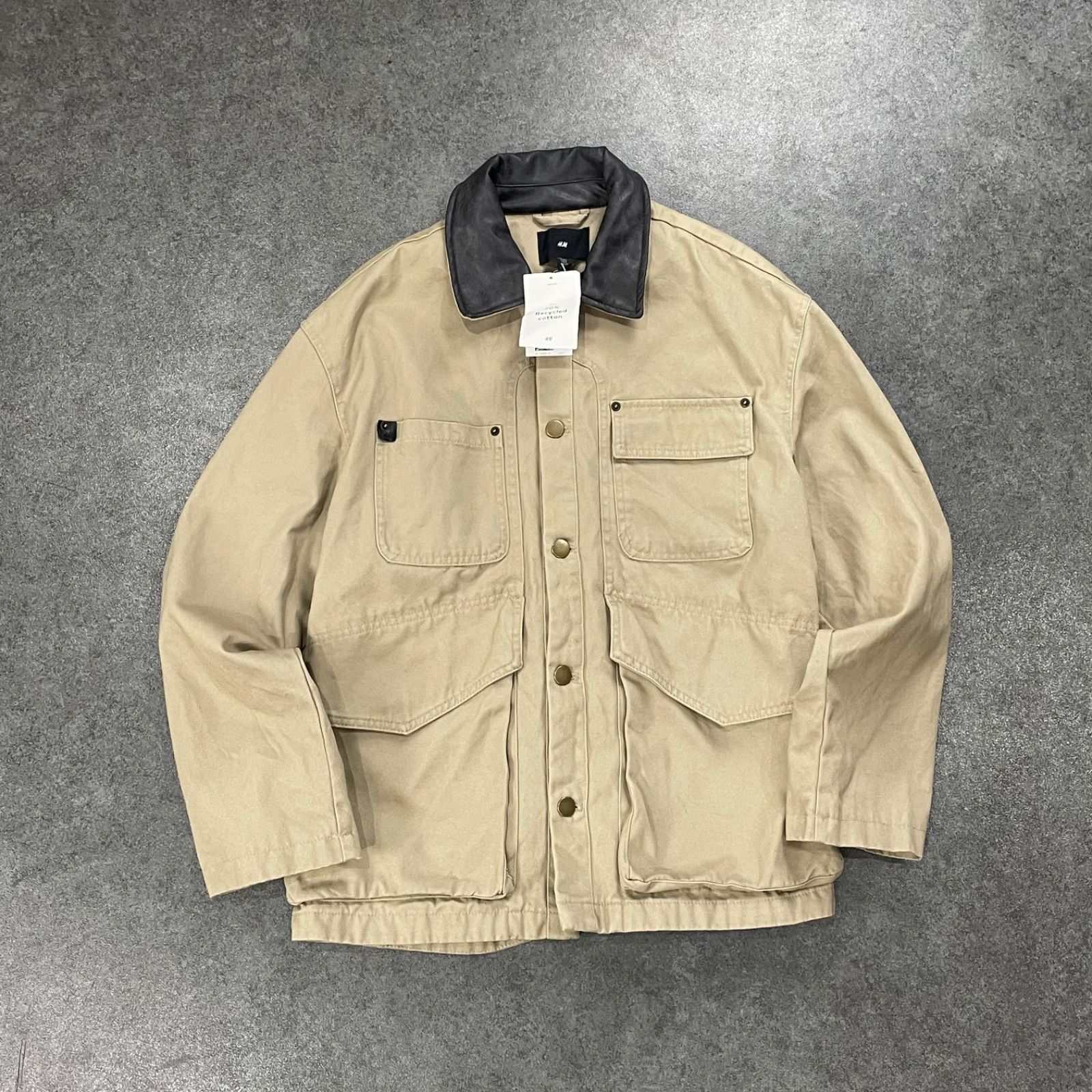 新品 未使用 H&M エイチアンドエム ルーズフィットジャケット 4つポケ 