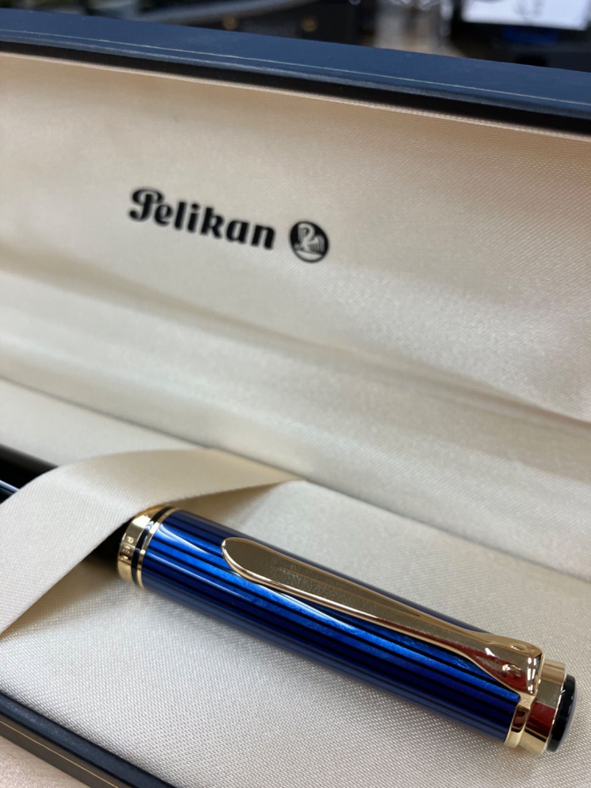 PELIKAN ペリカン ボールペン スーベレーン ブルーストライプ ☆美品