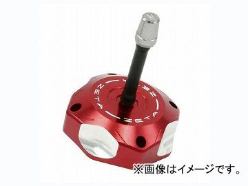 2輪 ZETA ガスキャップ レーサー用 レッド ZE87-1503 JAN：4547836075865 カワサキ KFX450R 2008年～