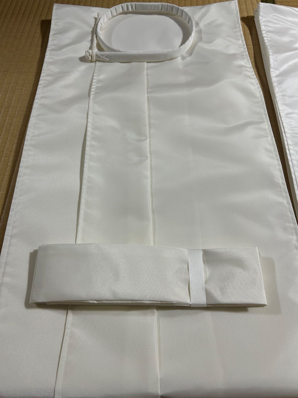 浄衣 冬 テトロン塩瀬 生成色 数量 送料込