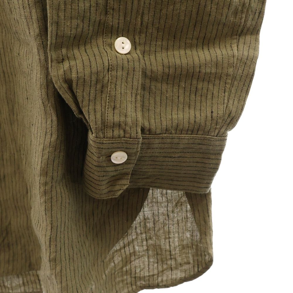 Django Atour (ジャンゴアトゥール) バンドカラー ストライプ リネン