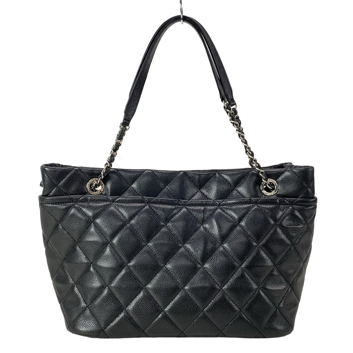 CHANEL マトラッセ チェーンショルダー トートバッグ ラムスキン