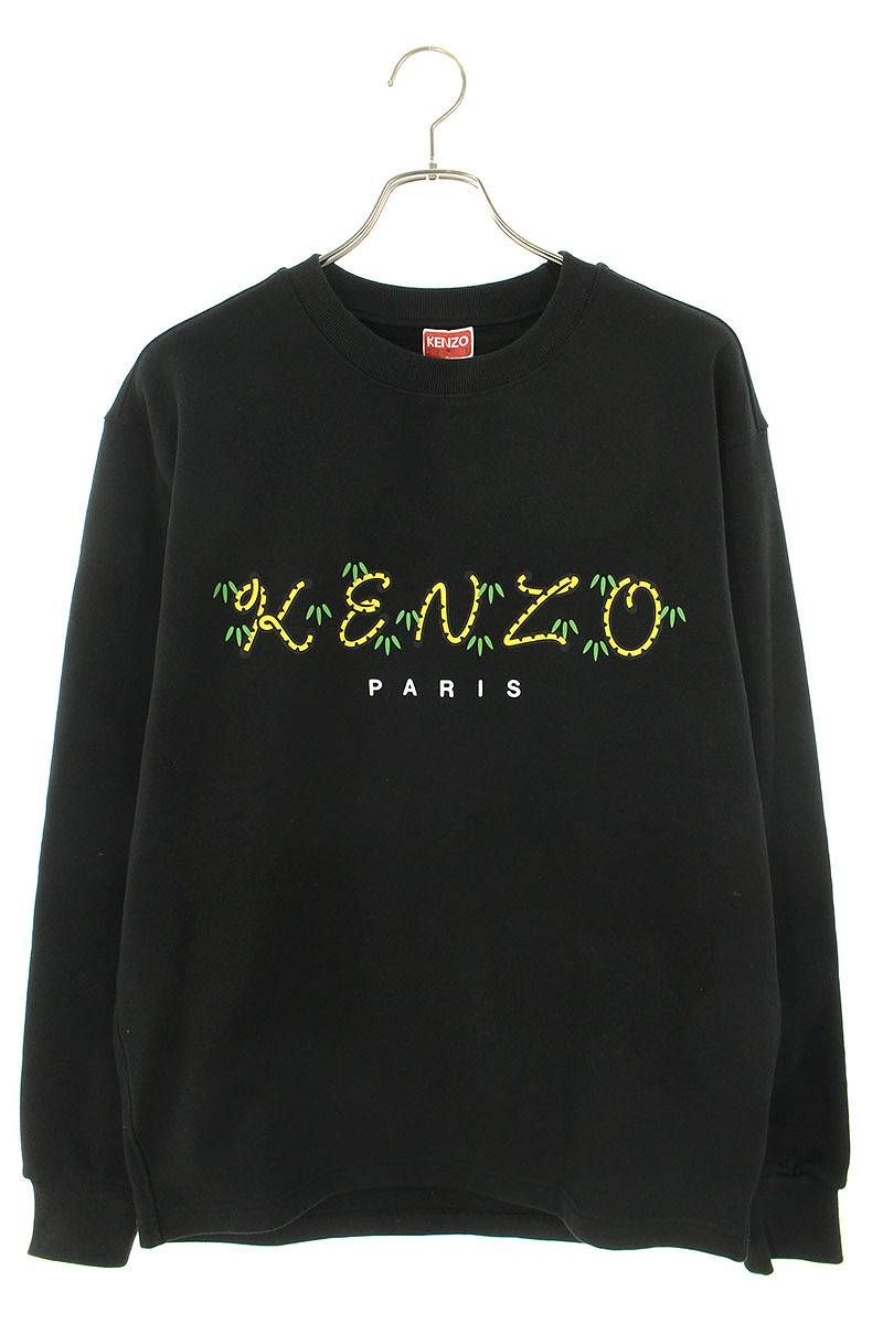 即完売モデル　KENZO ケンゾー　タイガー刺繍ロゴスウェット　黒　M相当