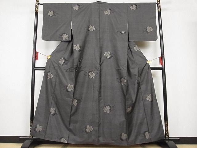 平和屋-こころ店□極上 夏物 小千谷ちぢみ 縞 着丈168cm 裄丈72cm 麻 ...