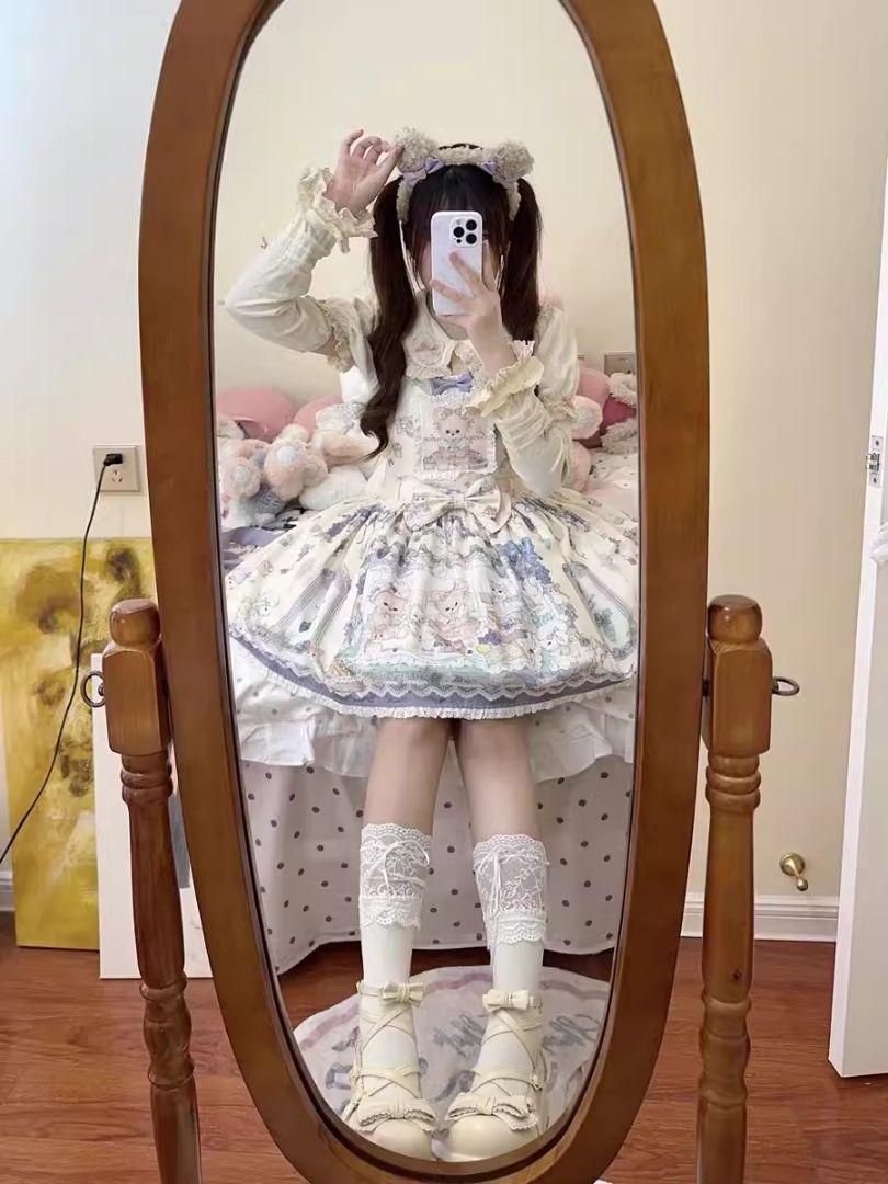 LT-95 豪華姫系 lolita 可愛 レトロ風 オリジナル 洋服 ロリータ ワンピース 美しい刺繍