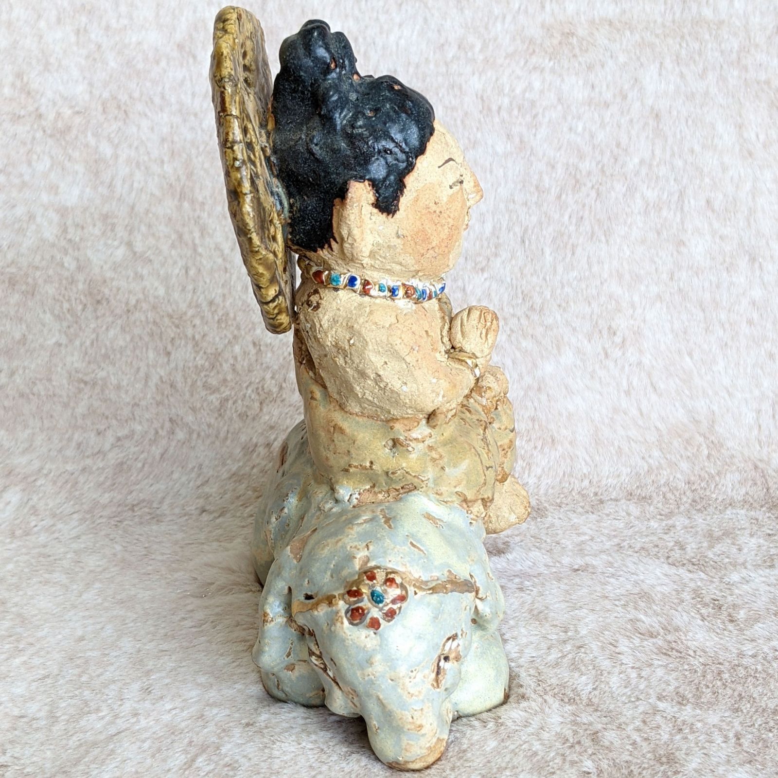 ささきようこさん作　陶人形　犬 ささきようこさん作 陶人形 犬 工房 YOHKO ささきようこ 陶芸人形 置物