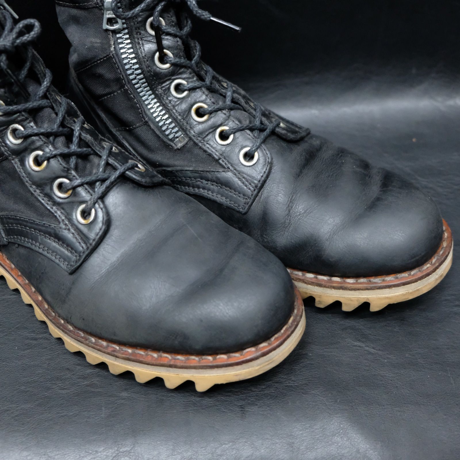 ビズヴィムvisvim 7-hole 73-folk サイドジップブーツUS9 VISVIM