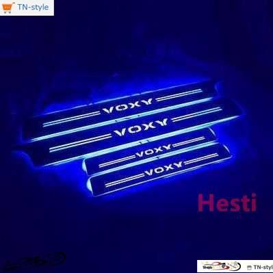 高品質 ヴォクシー VOXY 80系 85系 LED スカッフプレート 青 ブルー シーケンシャル 流れる ドアプレート 電装関係 ドレスアップ フロント