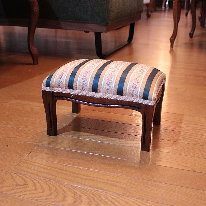 イタリア製 イタリア フットスツール Foot Stool Navy ネイビー