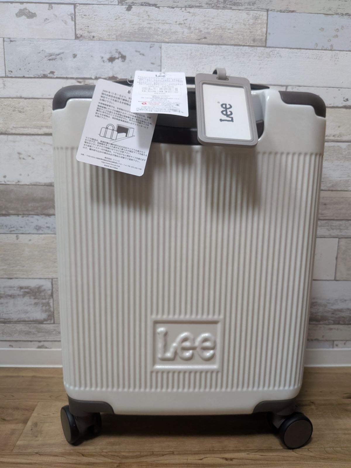 Lee スーツケース 44L 54cm 3.1kg キャリーバッグ 機内持ち込み 320-9070 ギャラクシー Galaxy IV リー TSAロック搭載 エキスパンダブル ストッパー付き デニム調 ホワイト